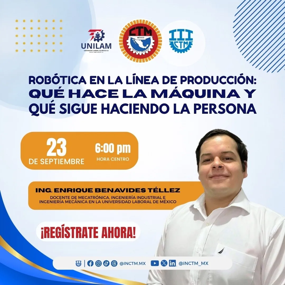 Webinar CTM: Robótica en la línea de producción, qué hace la máquina y qué sigue haciendo la persona